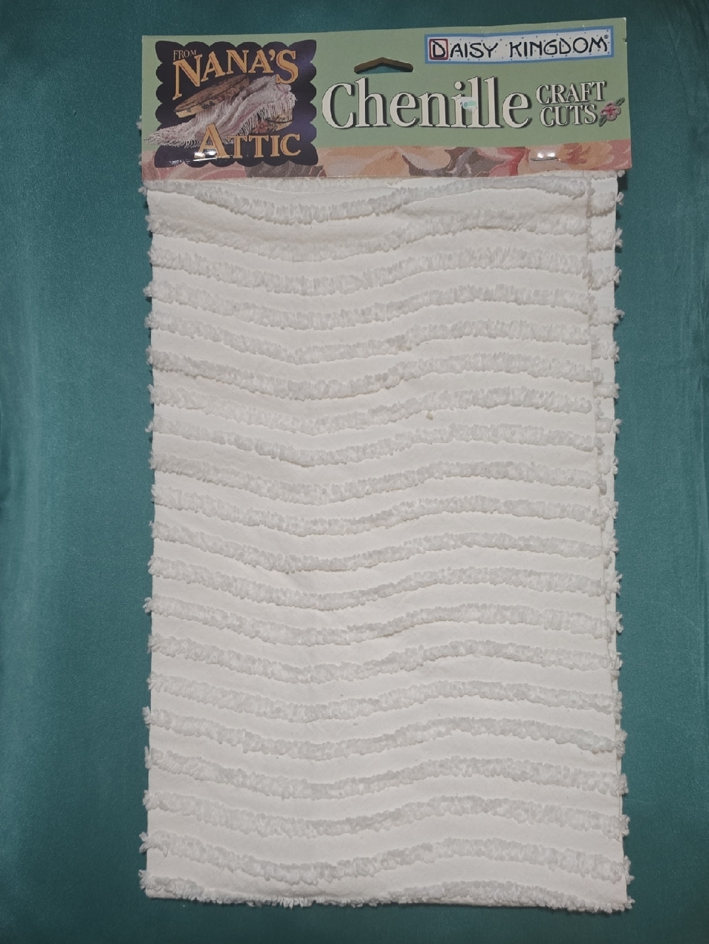 Daisy Kingdom Nana's Attic White Chenille Craft Cut - Soft Home Accent Fabric